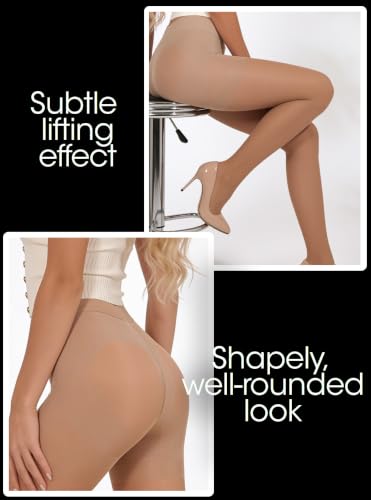 Image of Charm and Attitude Shaping Tights for Women | Butt Lift Slimming Pantyhose Stockings | Shapewear Nylons