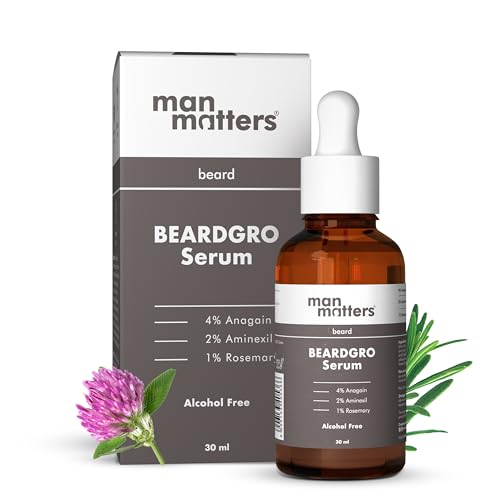 Man Matters BeardGro Beard Growth Serum for Men 30ml | 4% Anagain...