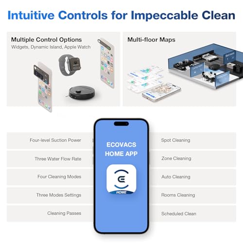 ECOVACS DEEBOT N30 Omni Robot Vacuum and Mop, 10000Pa Suction, TruEdge Adaptive Edge Mopping, ZeroTangle 2.0 Technology, Hot Air-Drying, Self-Emptying, Auto-Lift Mopping, Obstacle Avoidance - image 6