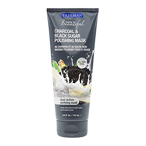 Freeman Feeling Beautiful Facial Polishing Mask, Charcoal & Black Sugar 6 oz (Pack of 11)
