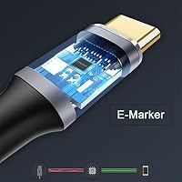 NFHK 90 Grad nach oben und unten gebogen Typ-C USB-C Stecker auf Stecker USB3.1 10Gbps 100W Datenkabel für Laptop-Telefon 200CM – Ansicht 9