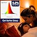 Maelsrlg Sleep Light Bulb, 1600K Amber LED Bulb Blue Light Free - 60W Equivalent, 8W A19 E26 Base, Dimmable Warm Light Bulbs for Bedroom, 4-Pack