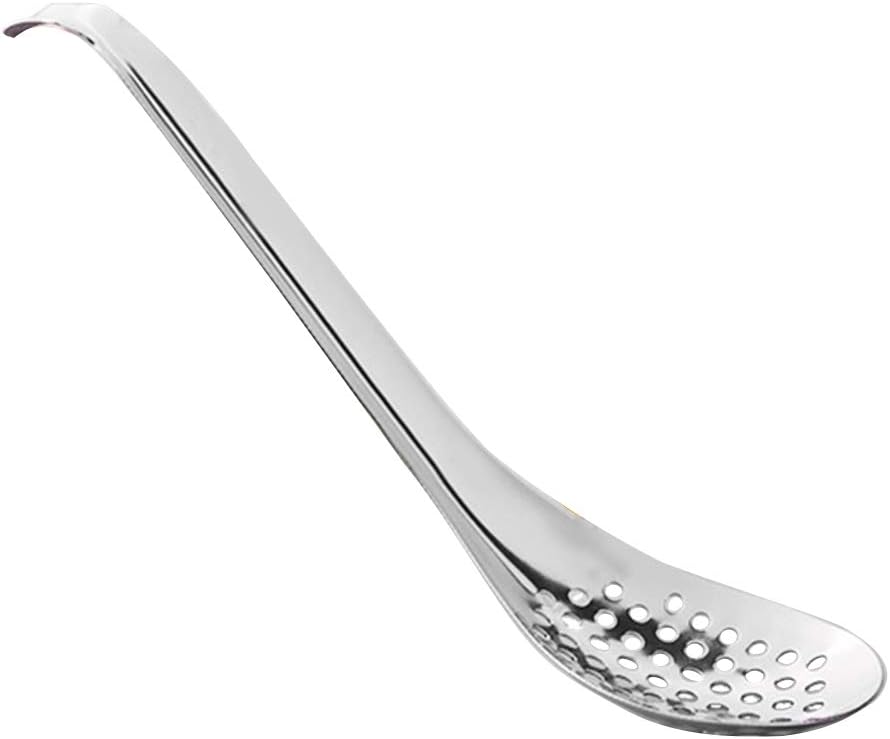 Caviar Maker Box, Spherification Spoon, Silver Cooking Kitchen Tool Cuisine Strainer, Egg Strainer Cookware Stainless Steel Thickened Popping Boba Cuisine Spherification Kit