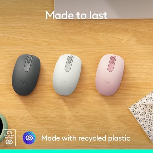 Logitech M196 Bluetooth Wireless Mouse, Compact and Portable Mouse for Laptops, Tablets and More, 12-Month Battery, Smooth Tracking, Compatible with PC and Mac, Windows and macOS - Graphite - 3