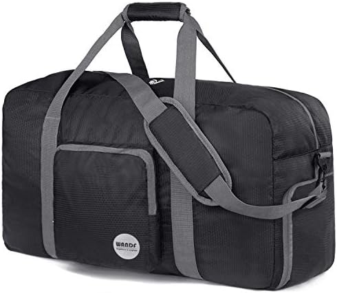 Foldable Duffle Bag 100L, Super Lightweight Travel Duffel for Luggage Sports Gym Water Resistant Nylon by WANDF