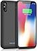 Produktbild SWEYE Akku Hülle für iPhone X/Xs/10 6500mAh Hohe Kapazität, Tragbare Zusatzakku Ladehülle Handyhülle Tragbare Akku Powerbank Battery Case Akkuhülle für iPhone X/XS/10 [5.8 Zoll]- Schwarz