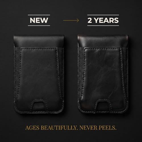 Genuine Leather Magsafe Wallet,10 Card Holder With Stand, Slim Magnetic Wallet Mag Safe for iPhone,Compatible With iPhone 17/16/15/14/13/12 Series and Selected Samsung Devices Apple Accessories, Black - image 6