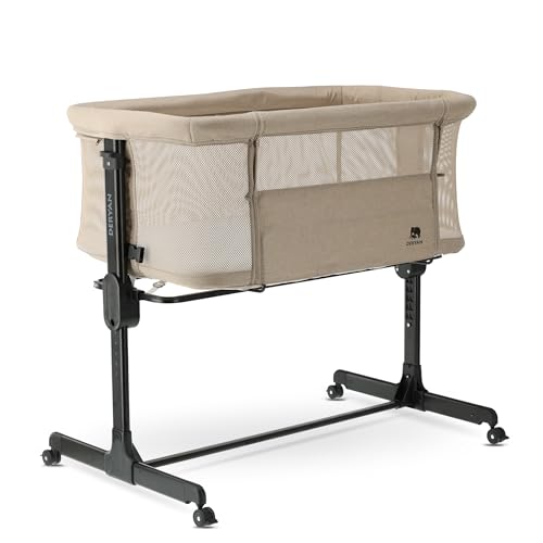 Deryan Snoozy Co-Sleeper – Berceau cododo – Structure réglable – Convient dès la Naissance...