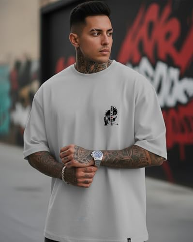 Image of AUSK Baggy Hip-Hop T-Shirt for Men - Graphic Printed T Shirts || Oversized Men Tshirt || T-Shirts