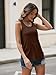 AUTOMET Womens Loose Fit Casual Flowy Tank Tops Square Neck Trendy Sleeveless Summer Tops Clothes Spring Outfits 2026 Chocolate Brown XL