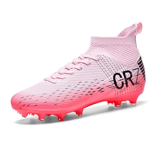 Image of Soccer Cleats for Mens Womens Indoor Turf Soccer Shoes Youth AG TF Training Football Boots Unisex