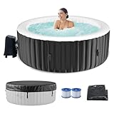 The Ultimate Guide to Finding Your Perfect Two Person Hot Tub 11 LILYPELLE 2-4 Person Inflatable Hot Tub, Large Portable Hot Tub with 120 Bubble Jets, Outdoor Spa Round Bathtub Set Included Heater Pump, Filter and Insulated Cover, 71' X 71' X 25'