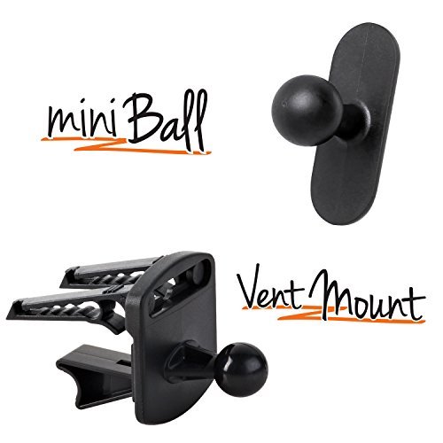 iBOLT miniBall Mount and Vent Mount Car Docks Works Will All Car Docks and Compatible with Garmin GPS Devices