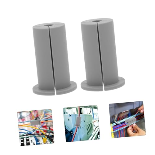 2 piezas de cubierta protectora para cable de silicona para gestión de cables miniatura 6