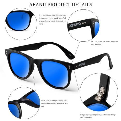 Image of Polarized Sunglasses for Men and Women Sunglasses Color Mirror Lens UV Protection for Driving Running Fishing(3 Pack)