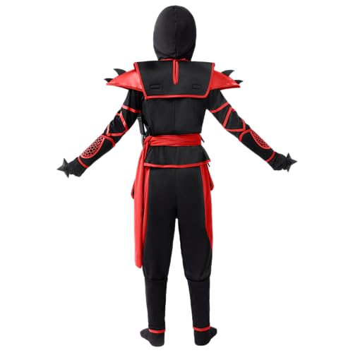 Spooktacular Creations Kids Halloween Ninja Costume, Boys Ninja Outfit for Toddler Halloween Costume Dress Up Party Parties