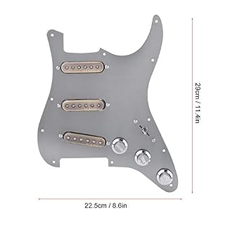 Dilwe Pickguard chargé de Guitare, pickguard avec micros précâblés à Aimant SSS pour Guitare électrique - Les Beatles, Paul McCartney, John Lennon, RIngo Starr, George Harrison Dilwe Pickguard chargé de Guitare, pickguard avec micros précâblés à Aimant SSS pour Guitare électrique – Image 3