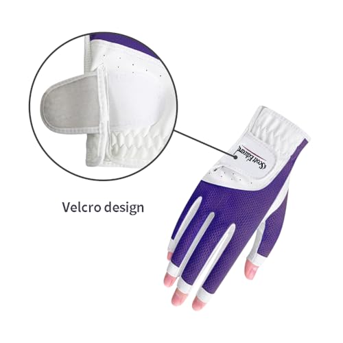 Scott Edward Women's Golf Gloves, Purple, 21, 2 Pack - image 5