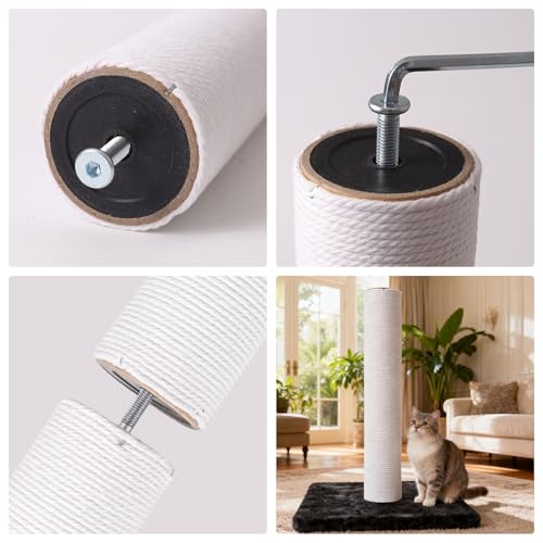 Set de tornillos de repuesto para poste rascador de gato miniatura 5