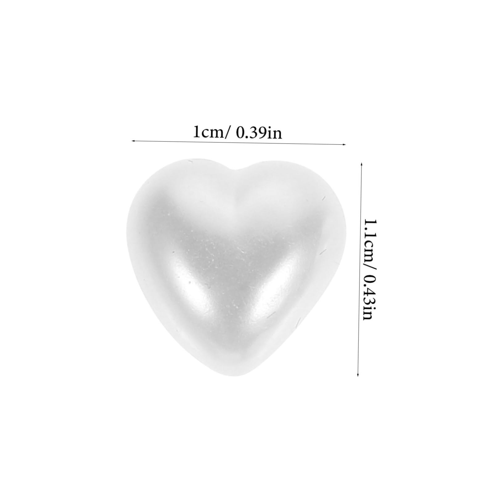VALICLUD 5 Pezzi accessori per unghie di perle decorazioni mini fascino arte Unghia graziosi ciondoli per unghie abbellimenti per unghie decorazione per unghie plastica bianca