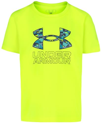 Image of Under Armour Boys' Short Sleeve Logo Graphic T-Shirt, Lightweight & Breathable, Relaxed Fit