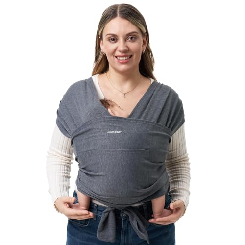 Momcozy Écharpe De Portage Pour Nouveau-NéS Et Parents - Attache Facile, Porte-BéBé Respirant Jusqu'à 9 Kg - Écharpe Polyvalente Pour Nouveau-NéS Et Nourrissons, Gris Foncé Momcozy Écharpe De Portage Pour Nouveau-NéS Et Parents - Attache Facile, Porte-BéBé Respirant Jusqu'à 9 Kg - Écharpe Polyvalente Pour Nouveau-NéS Et Nourrissons, Gris Foncé