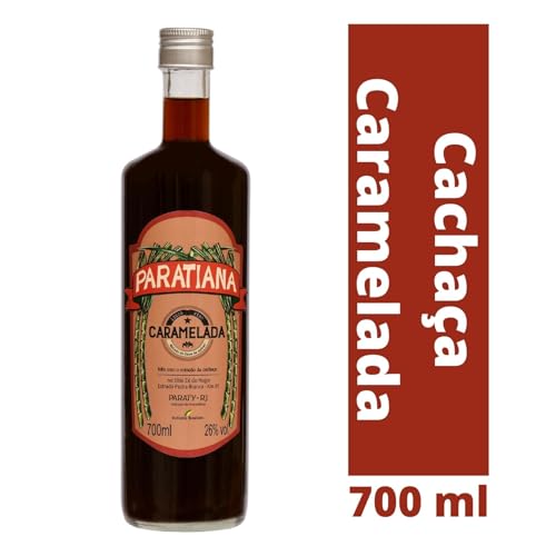 Kit 2 Cachaças Caramelada Paratiana 700 ml Artesanal Premium Premiada Paraty Destilada Presente Nata