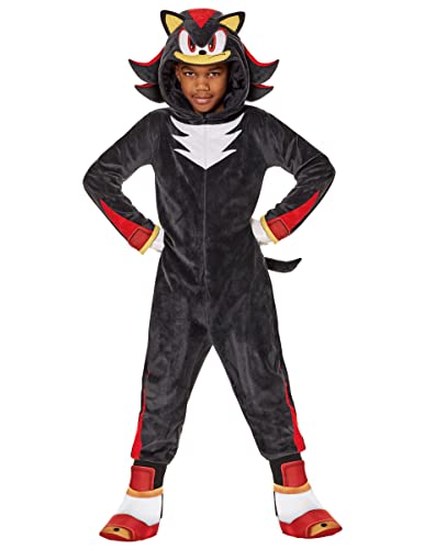 Spirit Halloween Sonic the Hedgehog Kids Shadow Jumpsuit Costume | Officially Licensed |Gaming Costume | Shadow Cosplay
