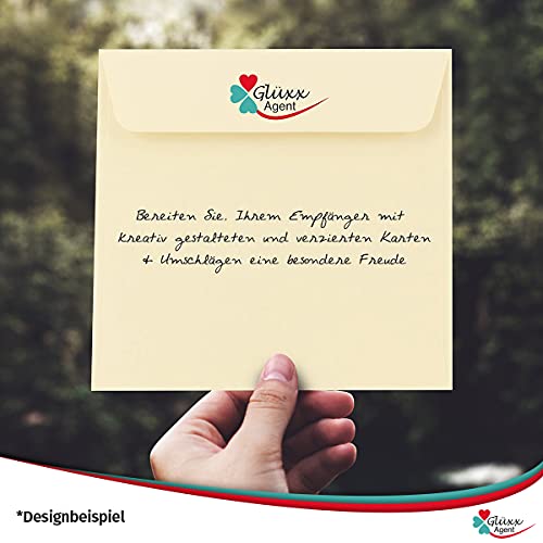 Paper24 - 50 buste quadrate, 11,5 x 11,5 cm, con