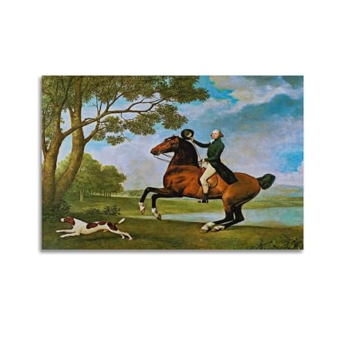 Poster Baron Robek à cheval George Stubbs grande décoration murale suspendre