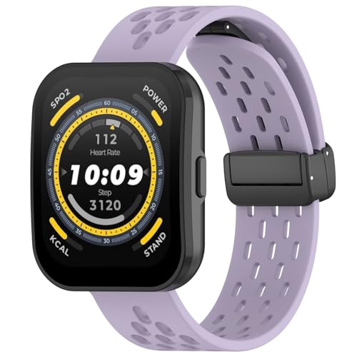 [LICHIFIT] Amazfit Bip 5/GTR4�p�o���h 22MM �x���g �ւ��o���h �}�O�l�b�g�o���h �V���R���� �_�炩�� �ʋC �ϋv�� �X�|�[�c�o���h �A�N�Z�T���[ �i���C�g�p�[�v���j