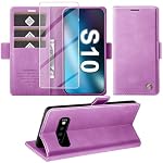 Giyer – für Samsung Galaxy S10 Hülle mit Schutzfolie, Handyhülle Gal