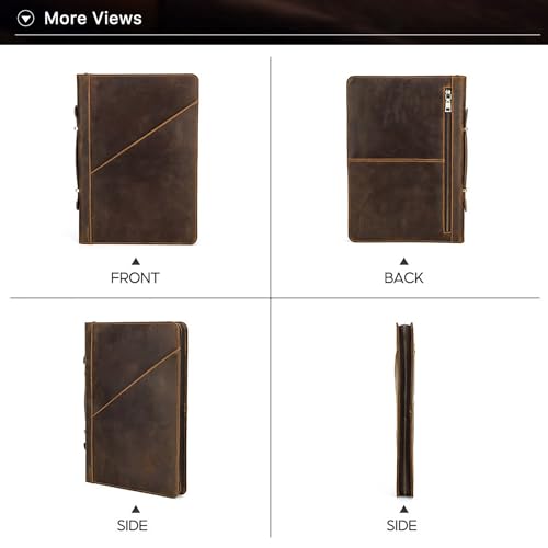 Pochette MacBook Pro 16.2 en cuir à fermeture éclair, idéale pour vos rendez-vous - 7