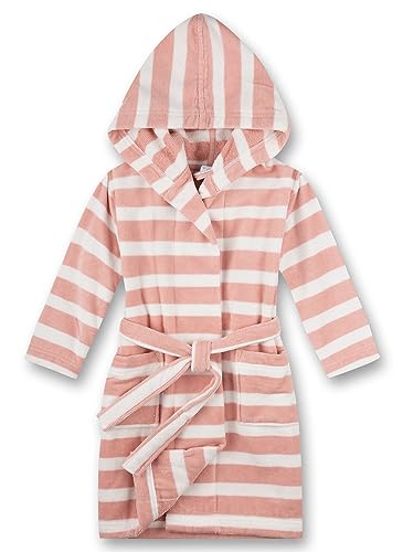 Sanetta Mädchen-Bademantel rosa gestreift | Hochwertiger und kuscheliger...