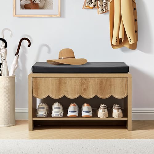 Banc de Rangement à Chaussures pour Entrée Étroite et Salon Moderne - 7