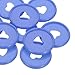 PATIKIL 28mm Plastic Book Binding Discs, 22 Pack Discbound Expansion Discs Heart Binder Rings for DIY Notebook Planner, Lavender Color