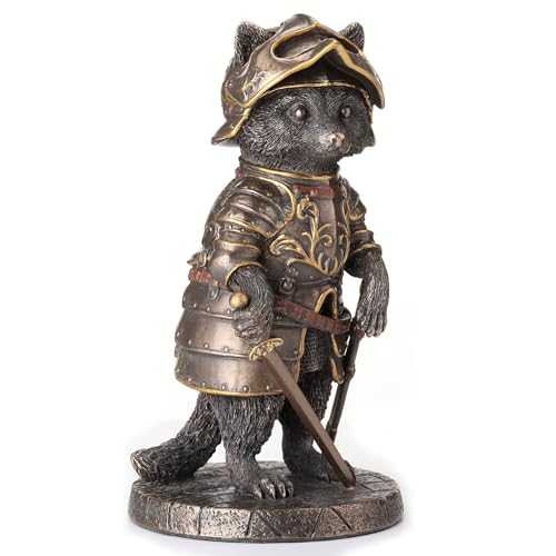 Figura Decorativa Sir Laveur Mapache 13 cm Bronce