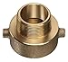 Kuriyama BHYA-48SH40ST NPSH x NST Style Hydrant Adapters, Brass