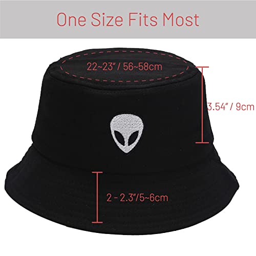 Image of Cotton Bucket Hat for Women Men Summer Travel Sun Beach Bucket Cap, Unisex Outdoor Fisherman Hat