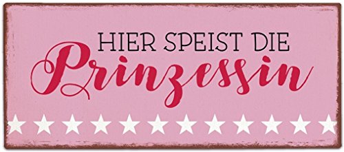 Preisvergleich Produktbild Metallschild Prinzessin