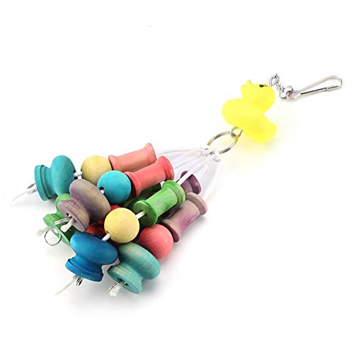 Jadeshay Huisdier Speelgoed Houten Duurzame Slijtvaste Papegaai Huisdier Bijten Buis Speelgoed - Afbeelding 7