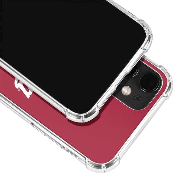 Skinit Clear Phone Case Compatible with iPhone 12 - Officially Licensed Indiana University IU Hoosiers Design