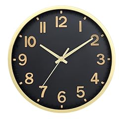 Moiubik Wall Clocks Battery Operated 8 inch Modern Wall Clock,Silent Non Ticking Wall Clock for