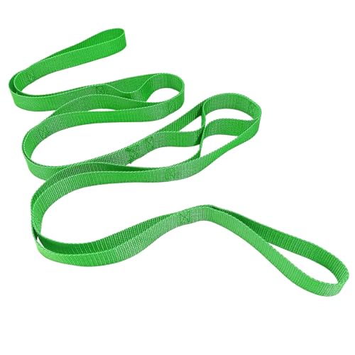 YUOIUX Dehnungsgurt Yogagurt mit Schlaufe Stretchband für körperliche, nicht elastische Übungsgurt für Pilates, Tanz