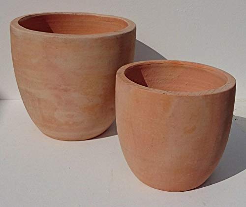 Generisch NEU ! Schöner Schlichter Blumentopf ø 31 cm aus Terrakotta Terracotta Pflanztopf Garten Deko Mediterran Blumenkübel Übertopf