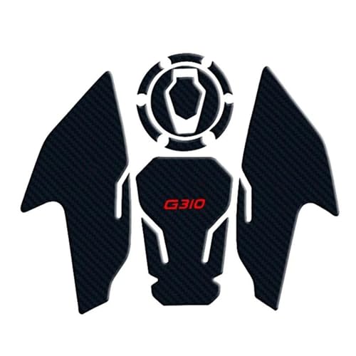 Protector de depósito motocicleta G 310GS anticaídas con fibra carbono Red1