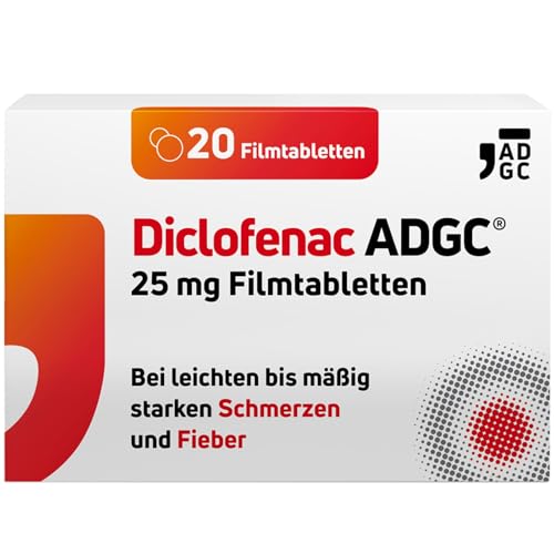 Diclo ADGC 20 Tabletten Schnell wirksame Schmerztabletten fiebersenkende und entzündungshemmende Wirkung
