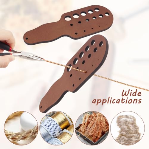 Placa de madera con mango AHANDMAKER para dar forma al alambre sin dañar tus joyas 7