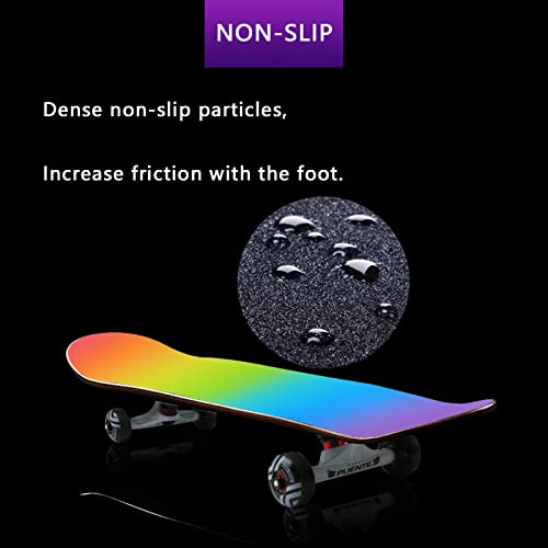 Rocxemly Gradient Skateboard Grip Tape Sheet 33 Inch Long X 9 Inch Wide Waterproof Scooter Grip Tape/Longboard Griptape Sandpaper For Rollerboard #TOP5