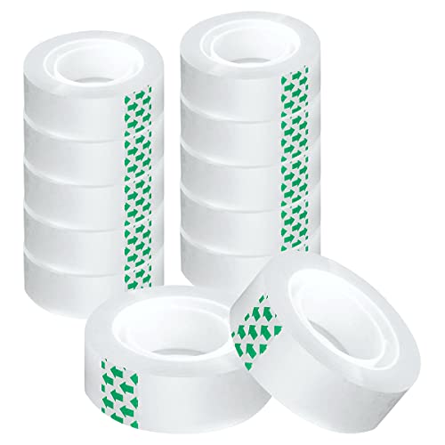 Invisible Tape – 12 Rolls Tape Refills – Invisible Tape For Dispenser 1/2" X 1296” Invisible On Paper For Correction And Labeling, Ideal For Office, School, And Home Use #TOP12